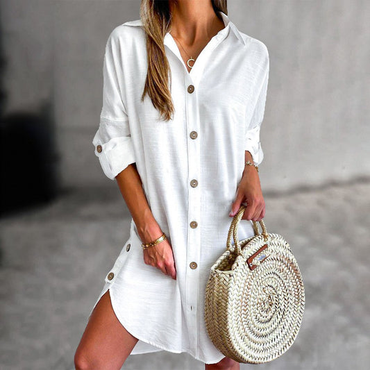 Button-Up Shirt Dress