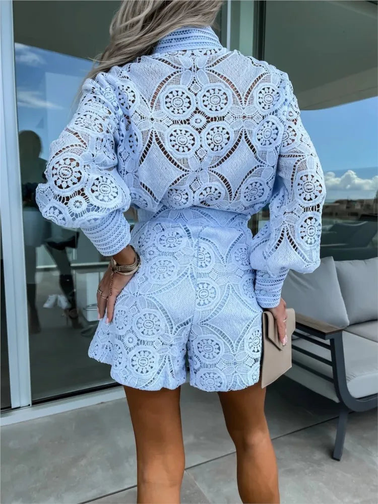 Elegant Lace Two-Piece Set